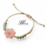 BLING Floral Natural Stone Beads String Friendship Bracelet