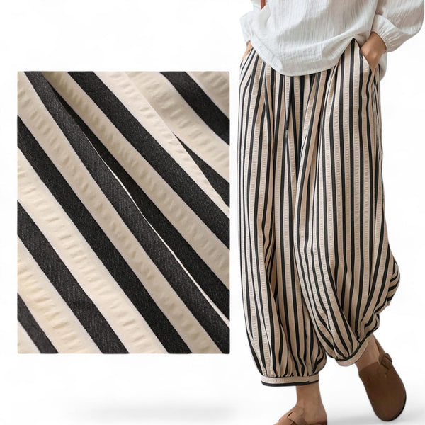 GYPSY Vertical Pinstripes Boho Loose Pants