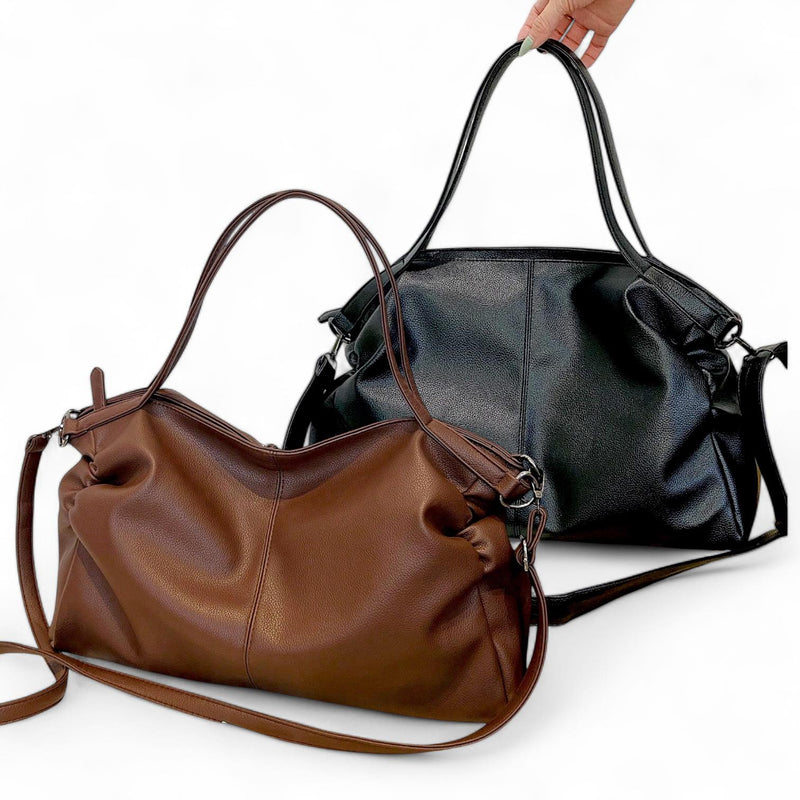 BOLSO Minimalist Large Leather Versatile Tote Bag