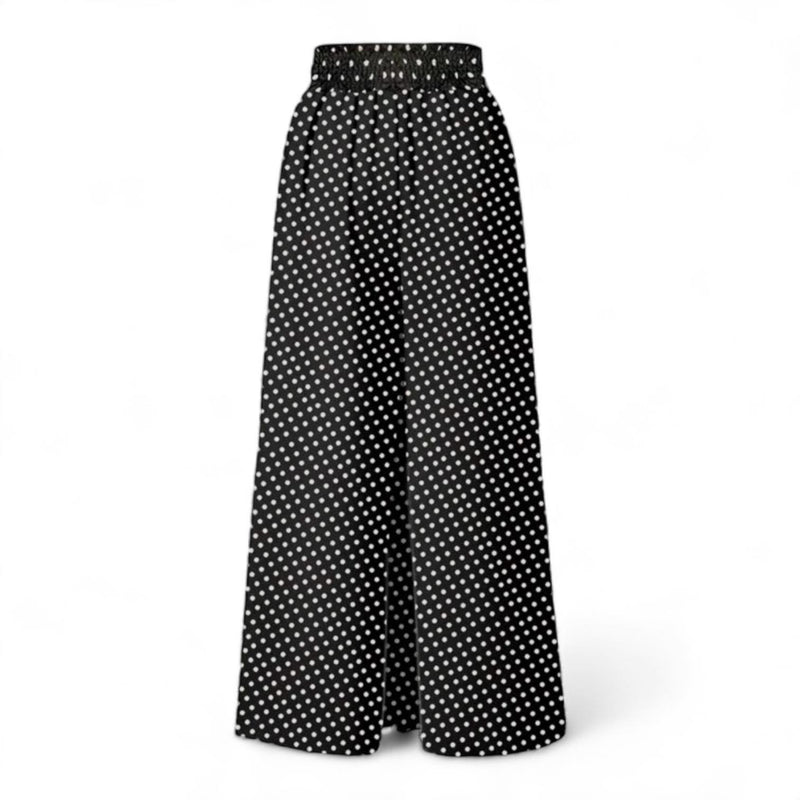 GYPSY Dainty Polka Wide Leg Loose Pants w Pockets