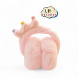 LITTLE DREAMERS Cute Crown Ear Plush Warm Earmuffs for Kids