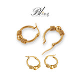 BLING Mini Hoops Vintage Classic Pair of Earrings