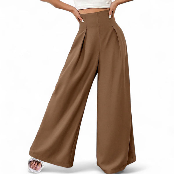 GBOSS High Waist Plicated Wide Leg Pants