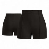 BLK High Waist Seam Detail Fitted Shorts