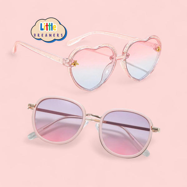 LITTLE DREAMERS Rainbow Lens Pink Eyeglasses for Girls