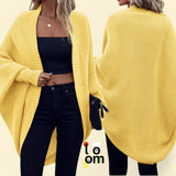 LOOM Daily Knitted Colored Batwing Long Sleeve Cardigan