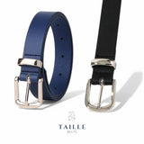 TAILLE Classic Silver Buckle Slim Belt