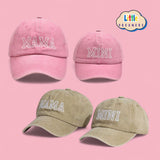 LITTLE DREAMERS 2pcs Matching Mama & Mini Baseball Cap Hat Set