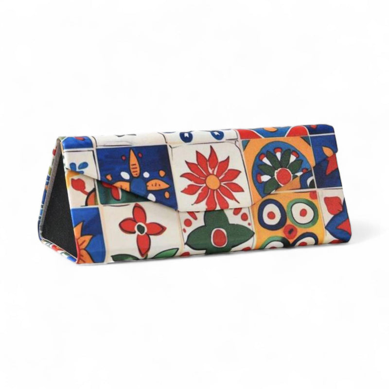 BOLSO Moroccan Print Foldable Eyeglass Storage Case