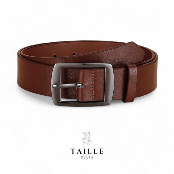 TAILLE Vintage Classic Gunmetal Buckle Belt