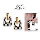 BLING Two Tone Elegant Vintage Bespoke Pair of Earrings