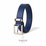 TAILLE Classic Silver Buckle Slim Belt