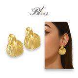 BLING Vintage Elegant Pattern Stud Pair of Earrings