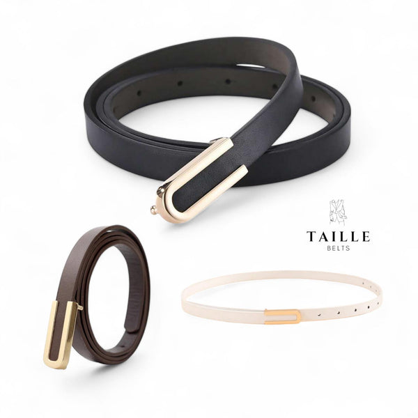 TAILLE Decor Buckle Minimalist Slim Belt