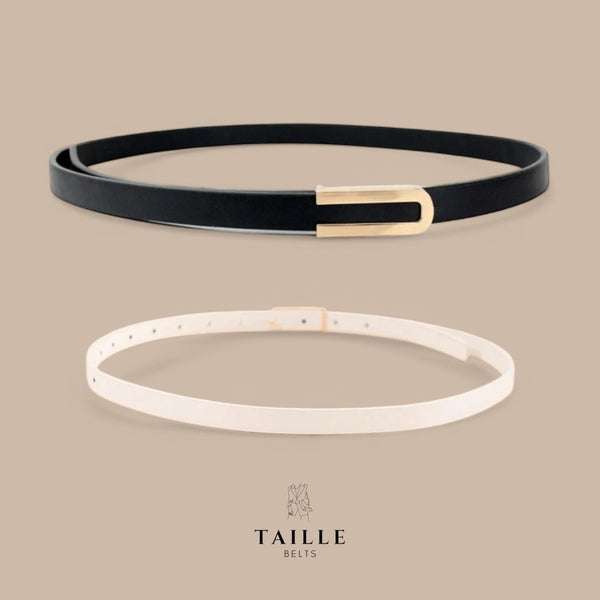 TAILLE Decor Buckle Minimalist Slim Belt