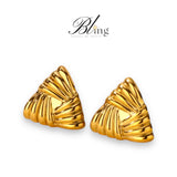 BLING Vintage Elegant Pattern Stud Pair of Earrings