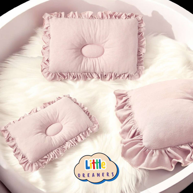 LITTLE DREAMERS Cotton Raffles Baby Pillow