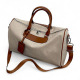 BOLSO Canvas Leather Vintage Duffle Bag Carry On