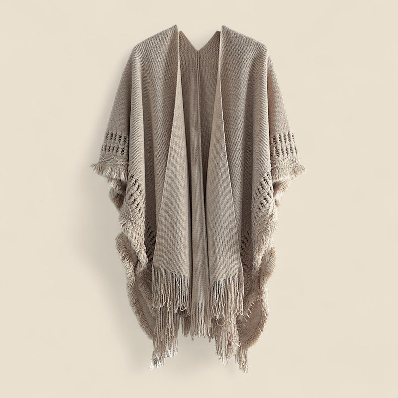 WRAP Boho Poncho Knitted Cardigan Shawl