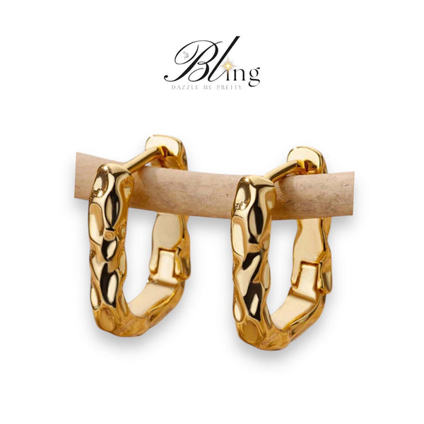 BLING Mini Hoops Vintage Classic Pair of Earrings