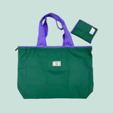 BOLSO Funky Color Oversized Nylon Foldable Shopper's Tote Bag