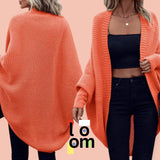 LOOM Daily Knitted Colored Batwing Long Sleeve Cardigan