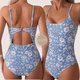 GYPSY Swim Floral Cut out Back One Piece Swimsuit