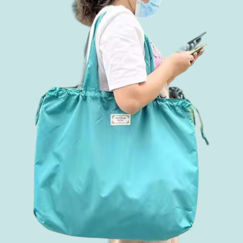BOLSO Funky Color Oversized Nylon Foldable Shopper's Tote Bag