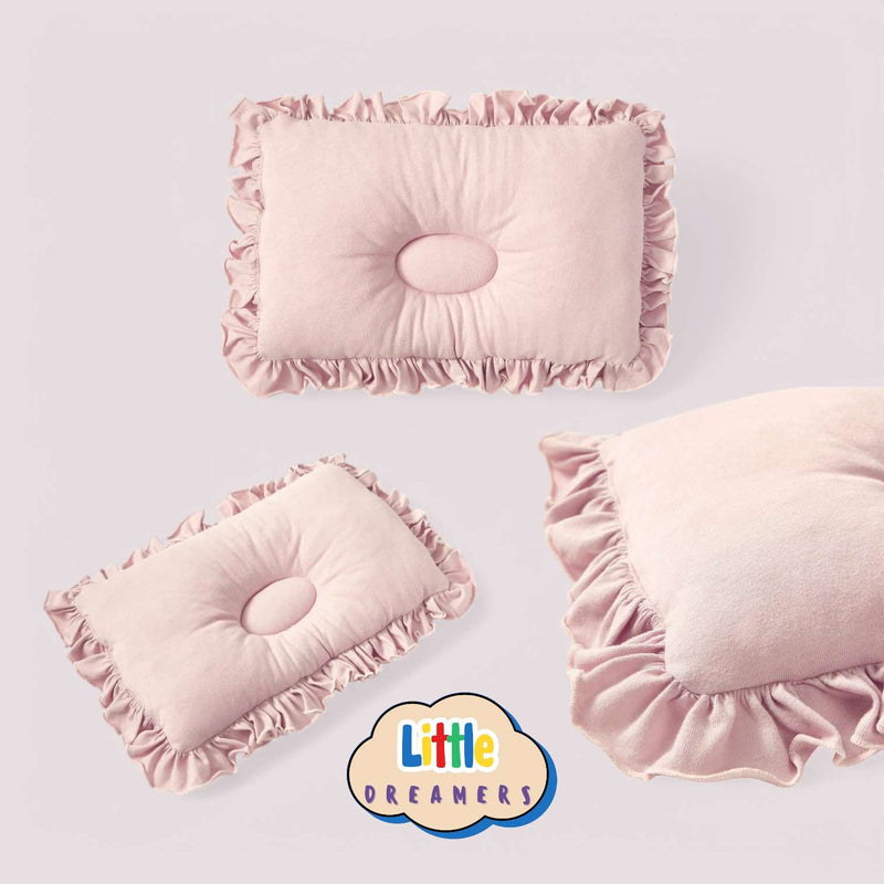 LITTLE DREAMERS Cotton Raffles Baby Pillow