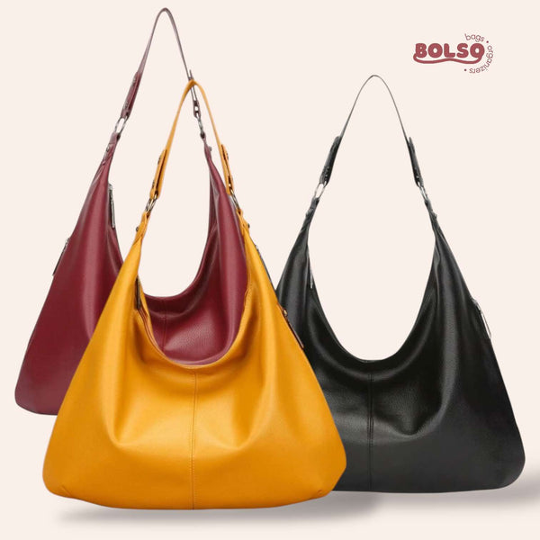 BOLSO Classic Leather Large Hobo Bag