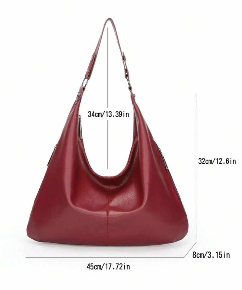 BOLSO Classic Leather Large Hobo Bag