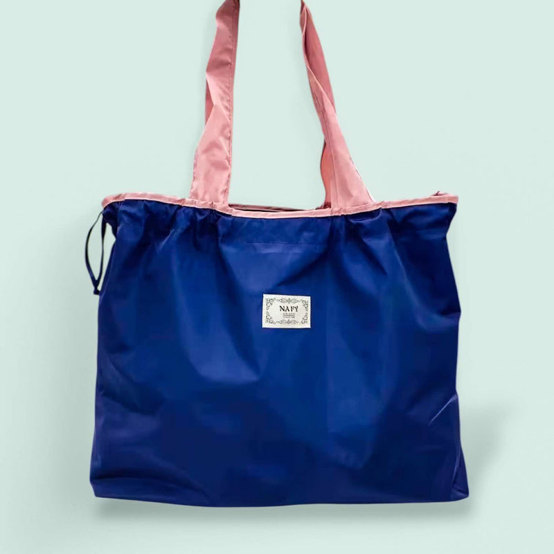 BOLSO Funky Color Oversized Nylon Foldable Shopper's Tote Bag