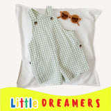 LITTLE DREAMERS Preppy Summer Plaid Romper