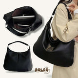 BOLSO Classic Leather Large Hobo Bag