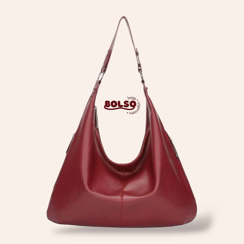 BOLSO Classic Leather Large Hobo Bag