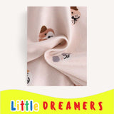 LITTLE DREAMERS Cute Dogs Print Stretch Knit Top Tight Pants Pajama Set