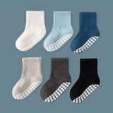 LITTLE DREAMERS 6pairs Non Slip Colorful Baby Kids Socks