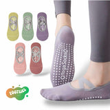 FOOTSIES 1pair Non Slip Silicone Grip Pilates Yoga Socks