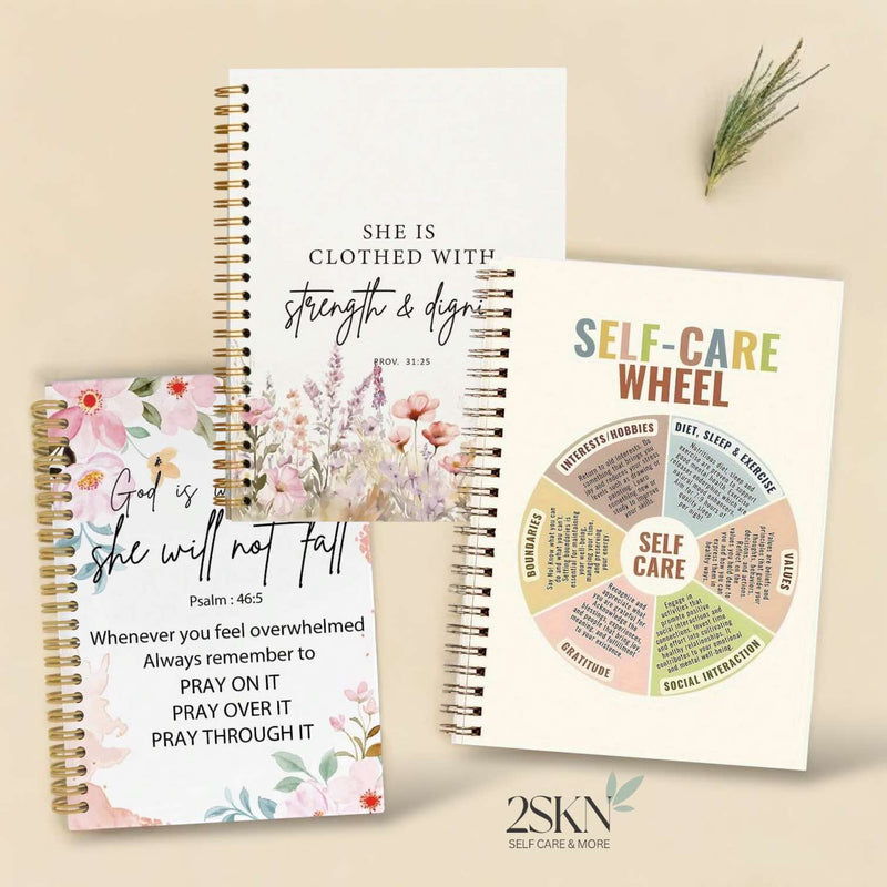 2SKN Motivational Journal Smooth Writing Notebook A5 Plain Leaves 80gsm