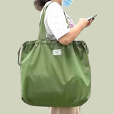 BOLSO Funky Color Oversized Nylon Foldable Shopper's Tote Bag