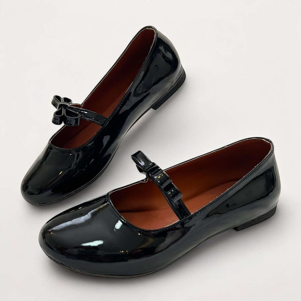 ANNA Patent Vintage Ribbon Mary Janes