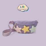 LITTLE DREAMERS Stars Cute Nylon Fanny Pack Crossbody for Kids