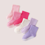 LITTLE DREAMERS 6pairs Non Slip Colorful Baby Kids Socks