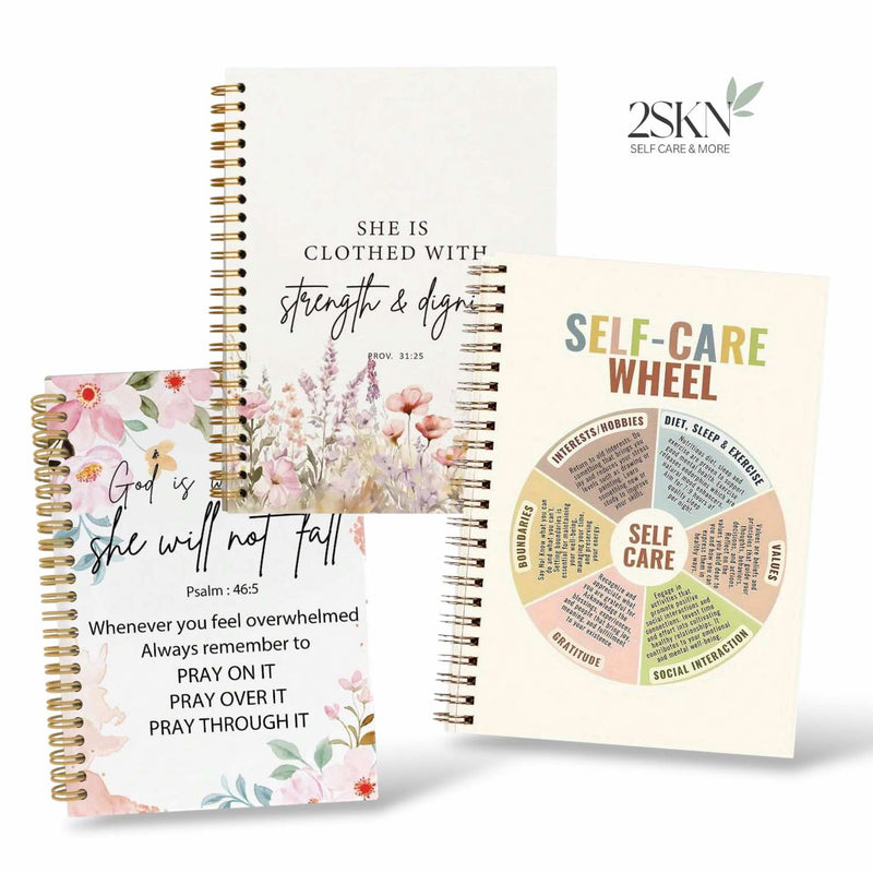 2SKN Motivational Journal Smooth Writing Notebook A5 Plain Leaves 80gsm