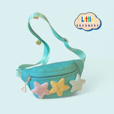 LITTLE DREAMERS Stars Cute Nylon Fanny Pack Crossbody for Kids