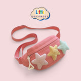 LITTLE DREAMERS Stars Cute Nylon Fanny Pack Crossbody for Kids