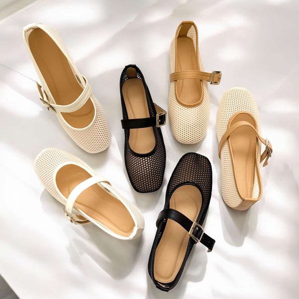 TIARA Mesh Round Toe Doll Shoes