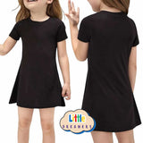 LITTLE DREAMERS Basic Knit Sleeve Everyday Little Black Dress