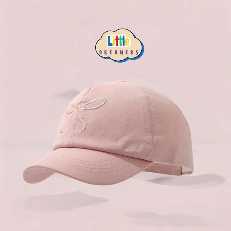 LITTLE DREAMERS Ribbon Summer Cap For Little Girls