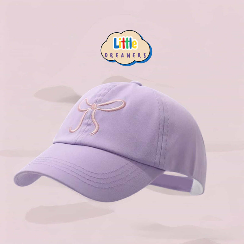 LITTLE DREAMERS Ribbon Summer Cap For Little Girls
